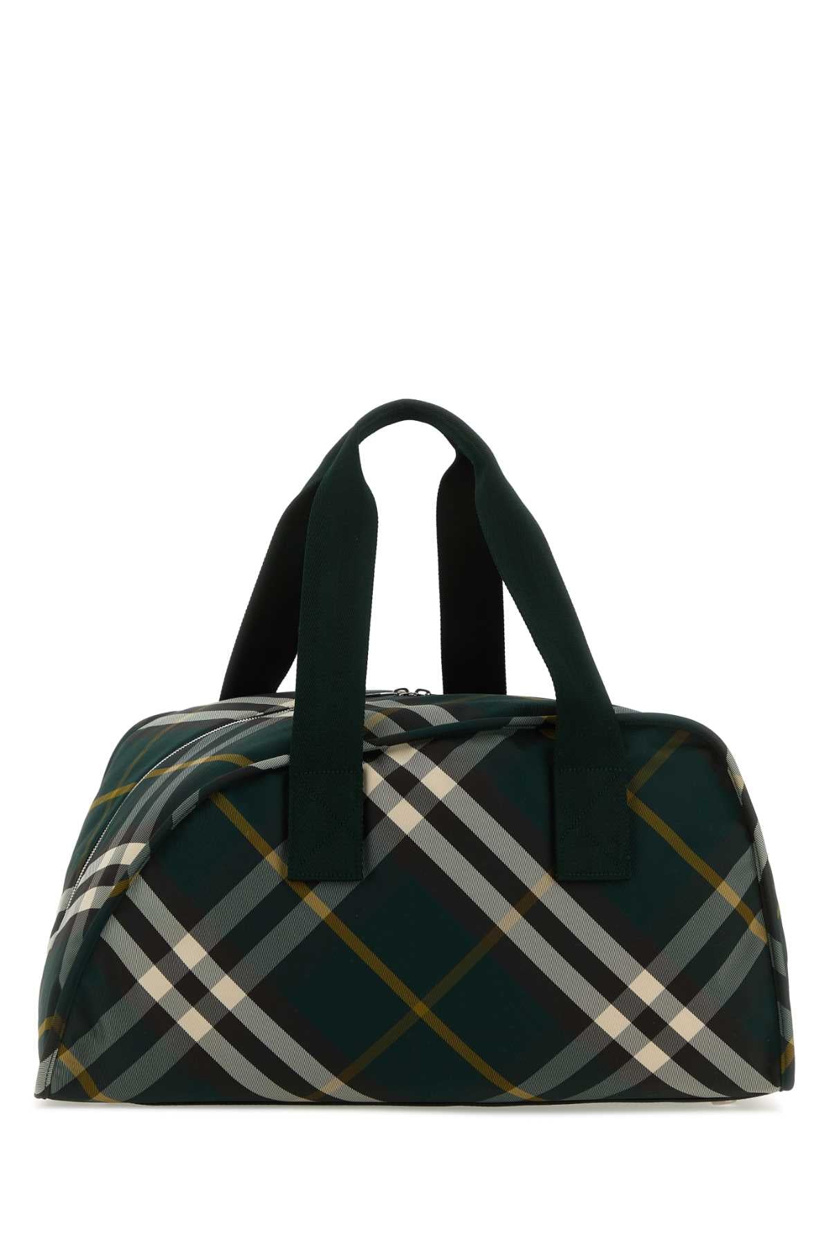 Burberry Men Printed Nylon Shield Travel Bag by Luosophy