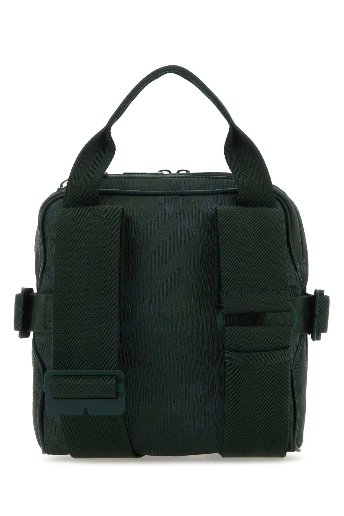 Burberry Men Bottle Green Fabric Crossbody Bag by Luosophy
