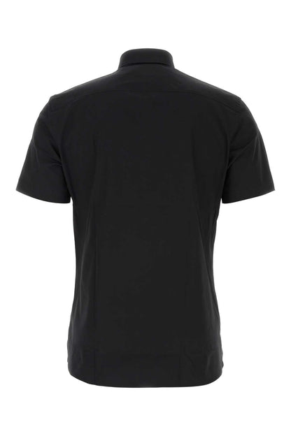 Burberry Men Black Stretch Poplin Shirt