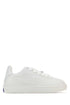 Burberry Women White Leather Box Sneakers by Luosophy
