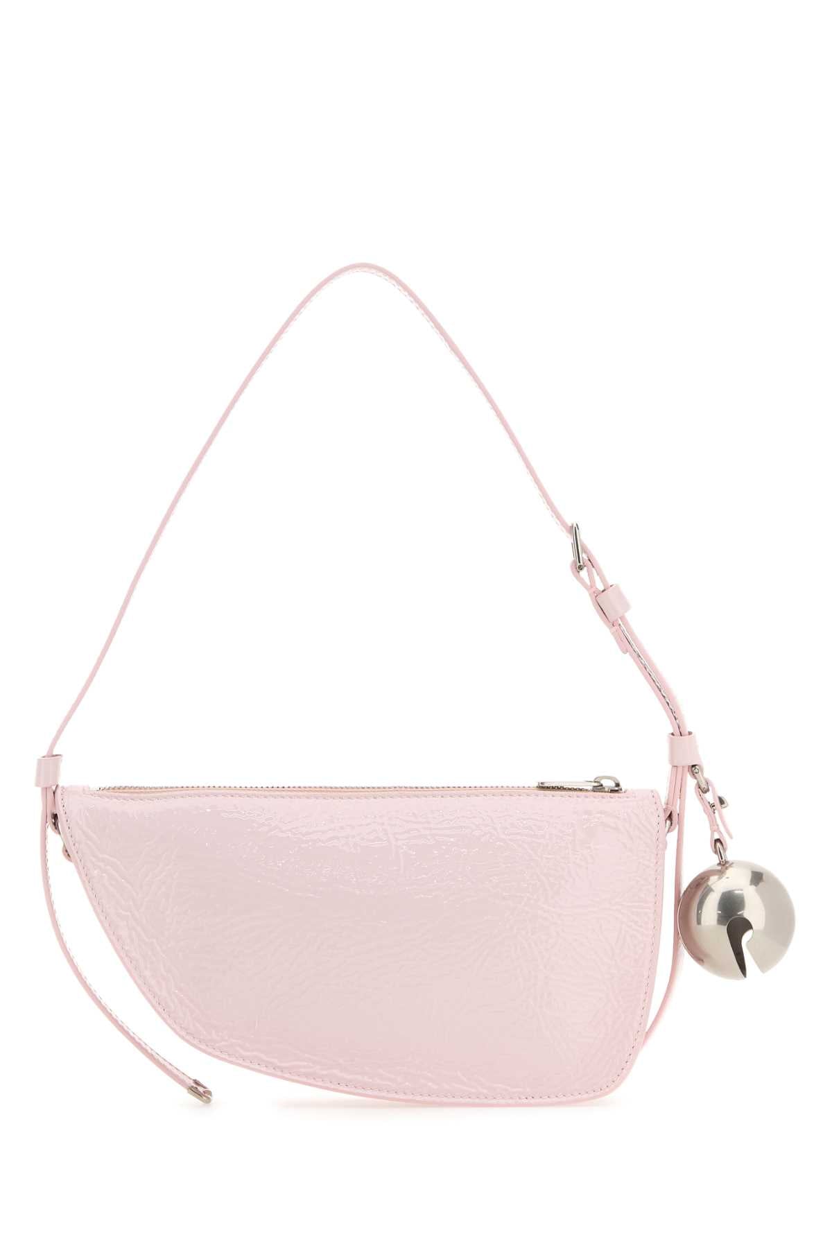 Burberry Women Pink Leather Knight Small Shoulder Bag by Luosophy