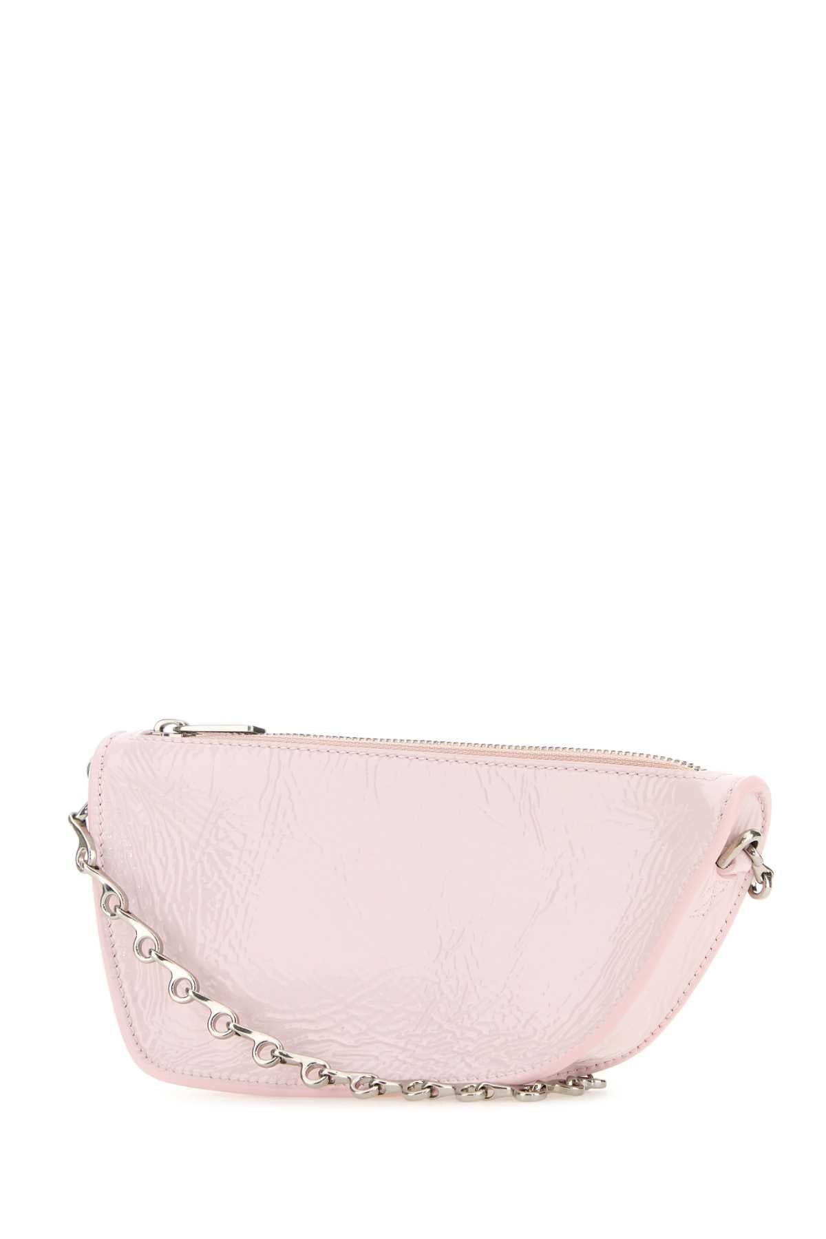 Burberry Women Pastel Pink Leather Micro Shield Shoulder Bag by Luosophy