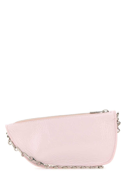 Burberry Women Pastel Pink Leather Micro Shield Shoulder Bag by Luosophy