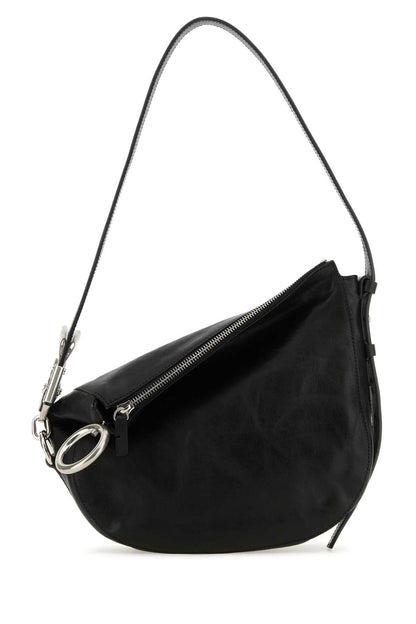 Burberry Women Black Leather Knight Small Shoulder Bag by Luosophy