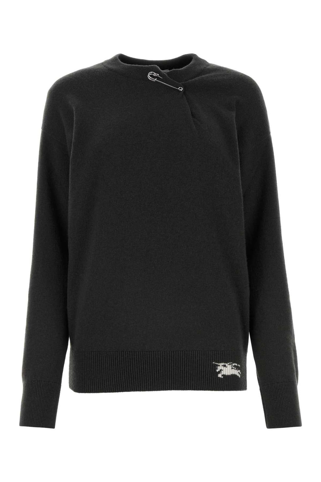 Burberry Women Anthracite Cashmere Sweater