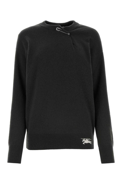 Burberry Women Anthracite Cashmere Sweater