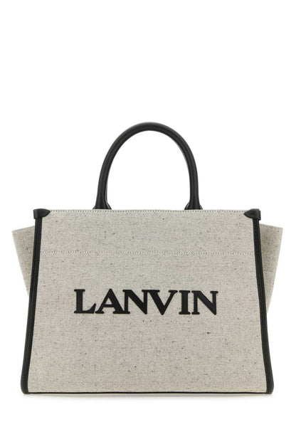 Lanvin Women Two-Tone Canvas Small In &amp; Out Shopping Bag by Luosophy