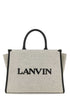 Lanvin Women Two-Tone Canvas Small In & Out Shopping Bag by Luosophy