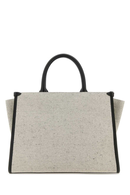 Lanvin Women Two-Tone Canvas Small In &amp; Out Shopping Bag by Luosophy