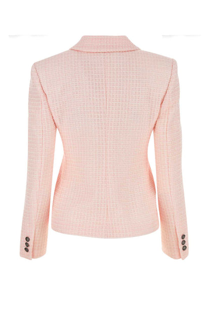Alessandra Rich Women Light Pink Tweed Blazer