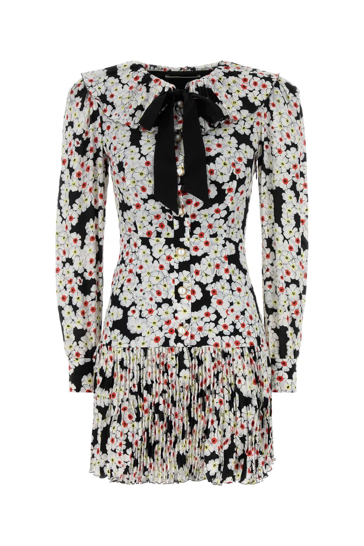 Alessandra Rich Women Printed Silk Mini Dress  DestGlow