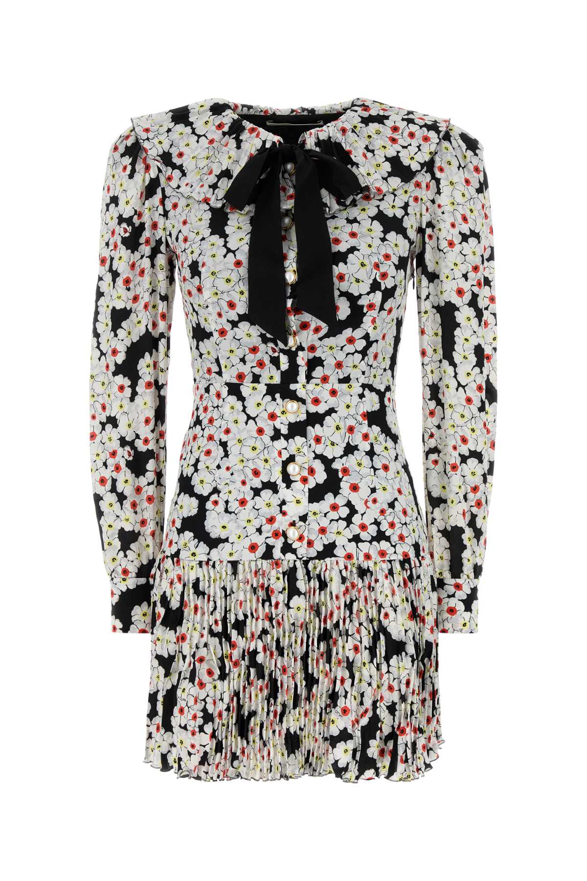 Alessandra Rich Women Printed Silk Mini Dress by Luosophy