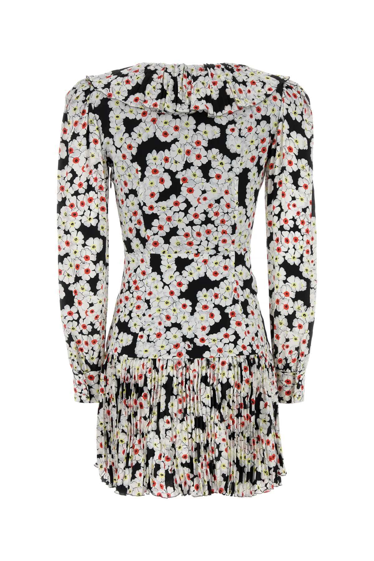 Alessandra Rich Women Printed Silk Mini Dress  DestGlow
