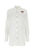 Alessandra Rich Women White Poplin Shirt Dress by Luosophy