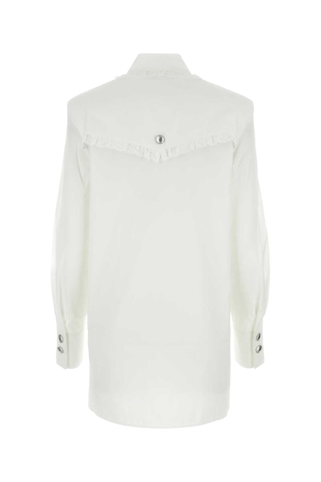 Alessandra Rich Women White Poplin Shirt Dress