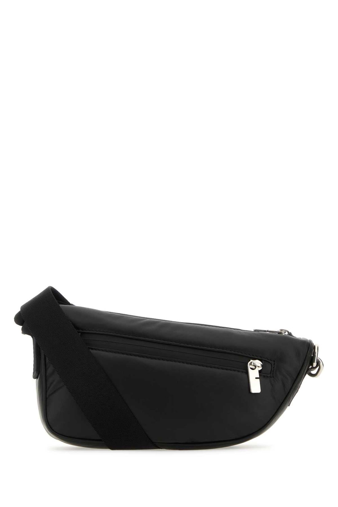 Burberry Men Black Leather Shield Crossbody Bag by Luosophy