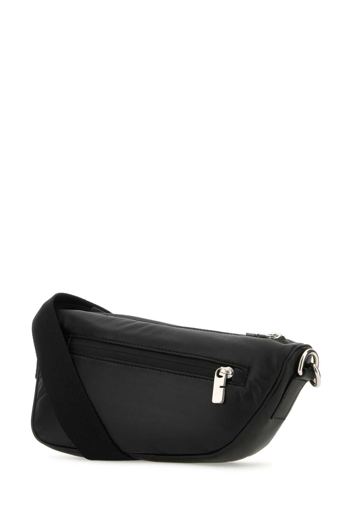 Burberry Men Black Leather Shield Crossbody Bag by Luosophy