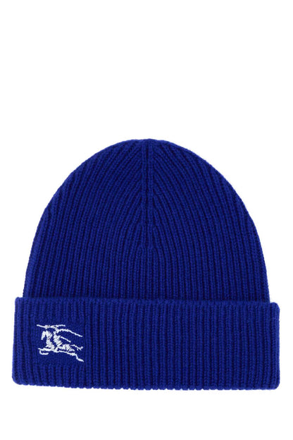 Burberry Women Electric Blue Cashmere Beanie Hat by Luosophy
