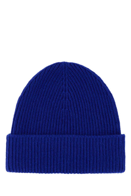 Burberry Women Electric Blue Cashmere Beanie Hat by Luosophy