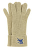 Burberry Women Khaki Cashmere Blend Gloves by Luosophy