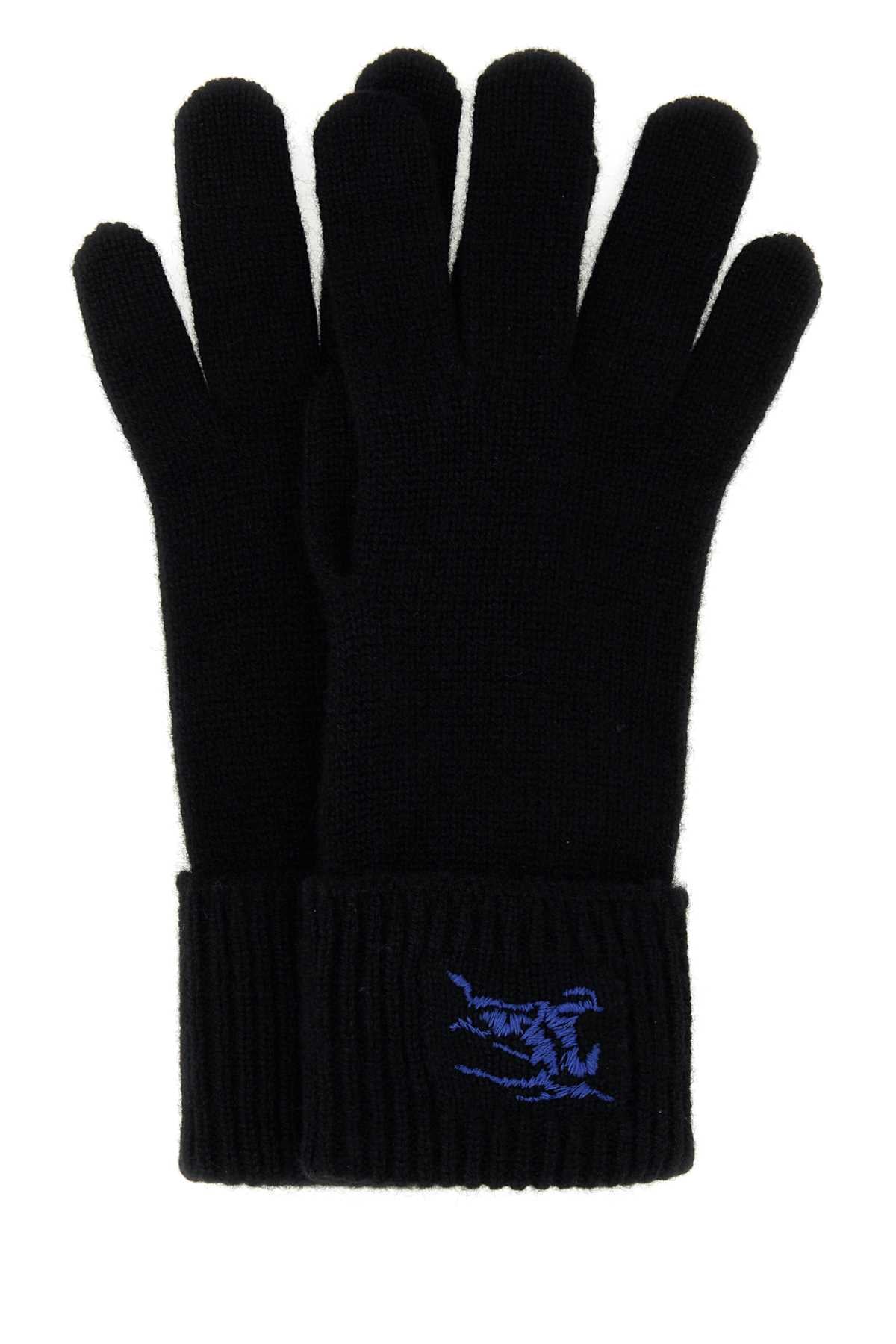 Burberry Women Black Cashmere Blend Gloves by Luosophy