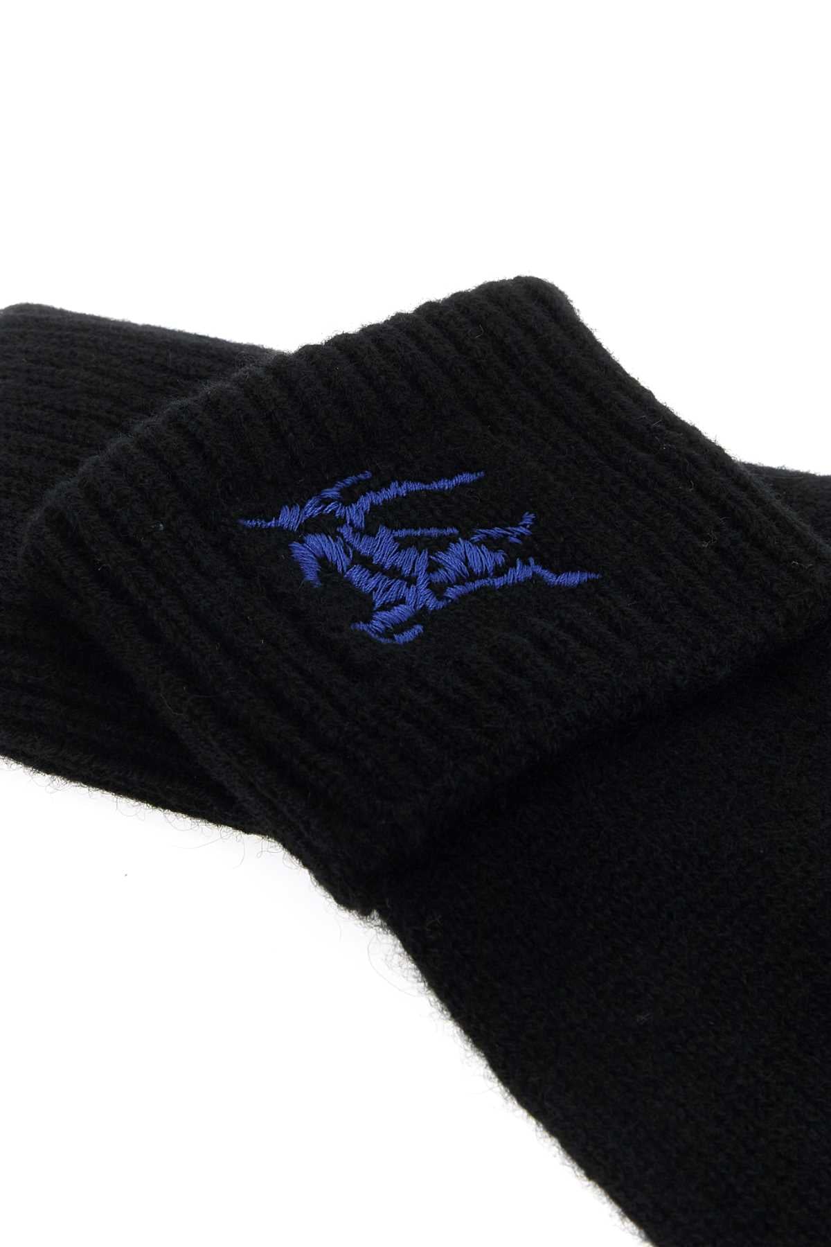 Burberry Women Black Cashmere Blend Gloves by Luosophy