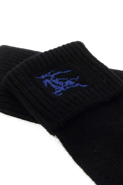 Burberry Women Black Cashmere Blend Gloves by Luosophy