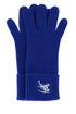 Burberry Women Electric Blue Cashmere Blend Gloves by Luosophy