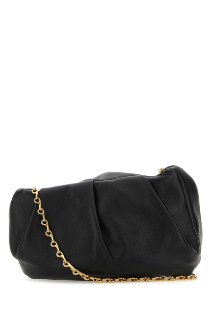 Burberry Women Black Nappa Leather Rose Clutch by Luosophy