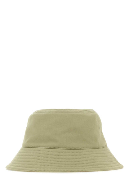 Burberry Women Khaki Cotton Bucket Hat by Luosophy