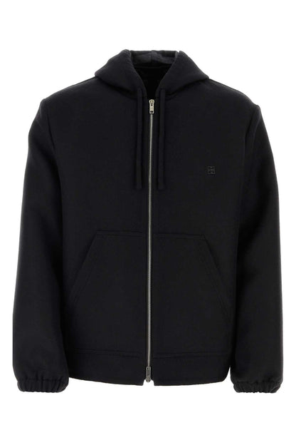 Givenchy Men Black Wool Blend Sweatshirt by Luosophy
