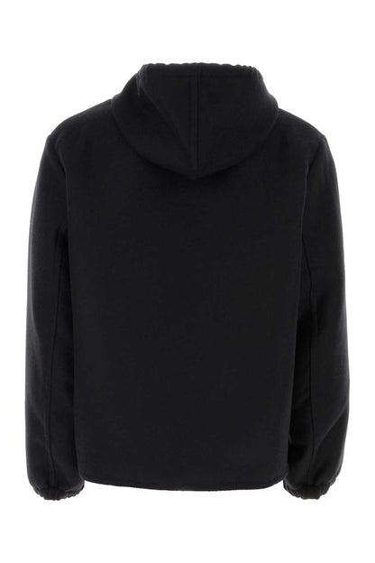 Givenchy Men Black Wool Blend Sweatshirt by Luosophy