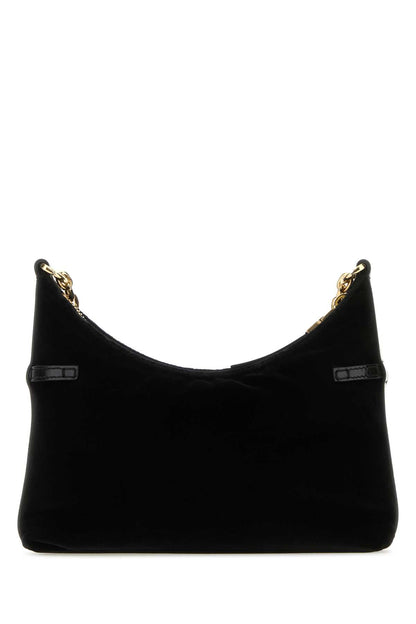 Givenchy Women Black Velvet Voyou Party Shoulder Bag by Luosophy