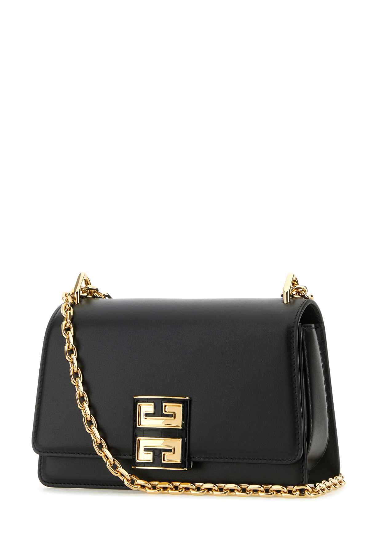 Givenchy Women Black Leather Small 4G Shoulder Bag by Luosophy