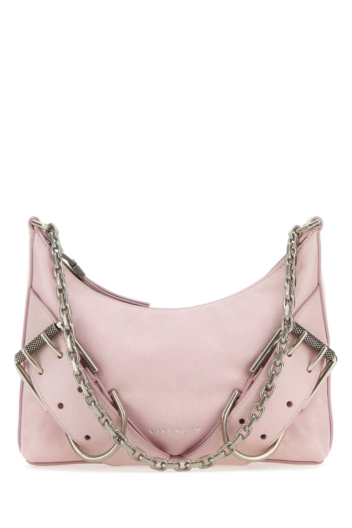 Givenchy Women Pastel Pink Leather Voyou Boyfriend Party Shoulder Bag by Luosophy