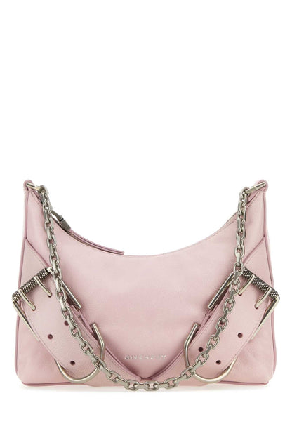Givenchy Women Pastel Pink Leather Voyou Boyfriend Party Shoulder Bag by Luosophy