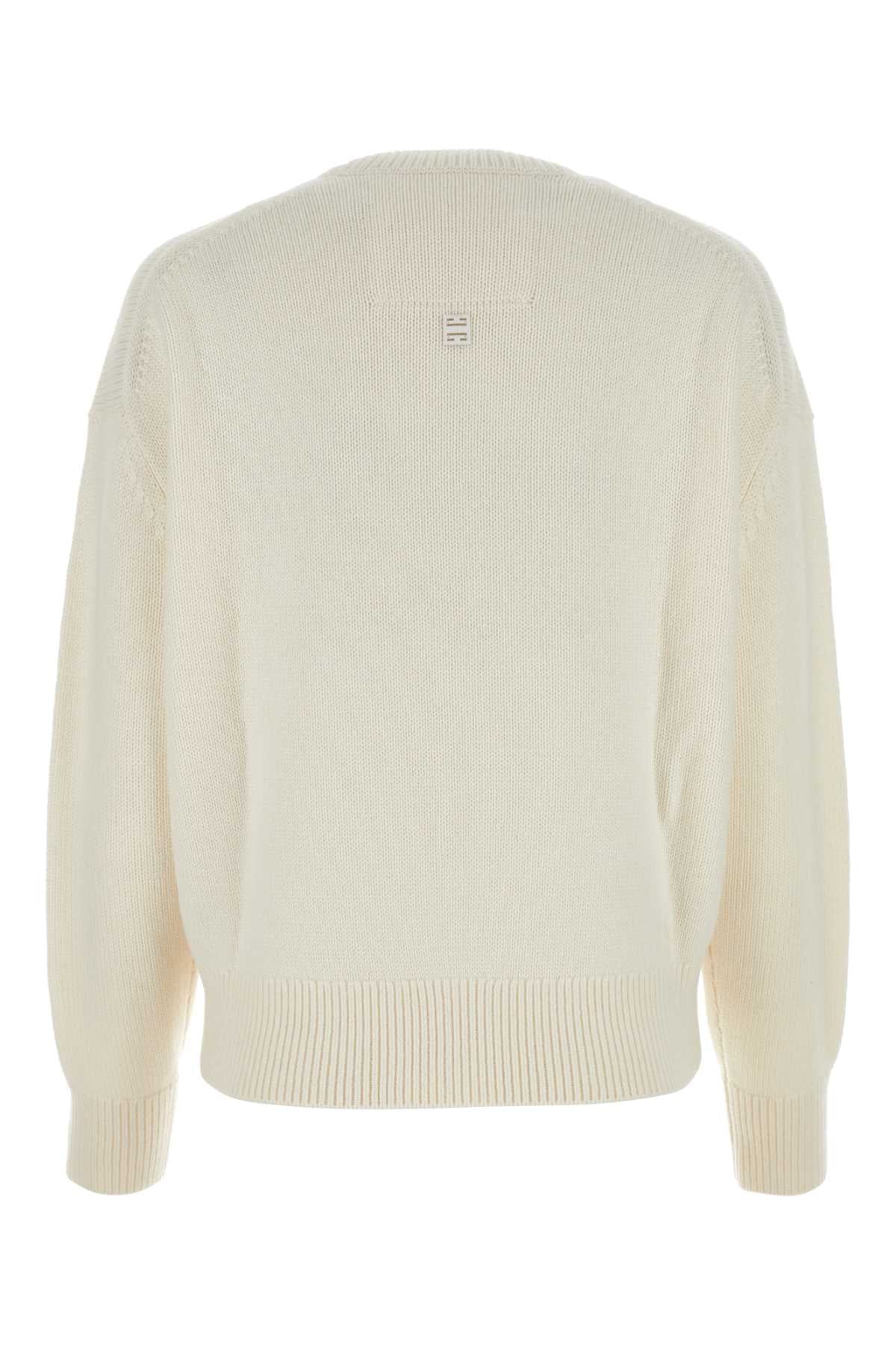 Givenchy Women Ivory Cashmere Sweater by Luosophy