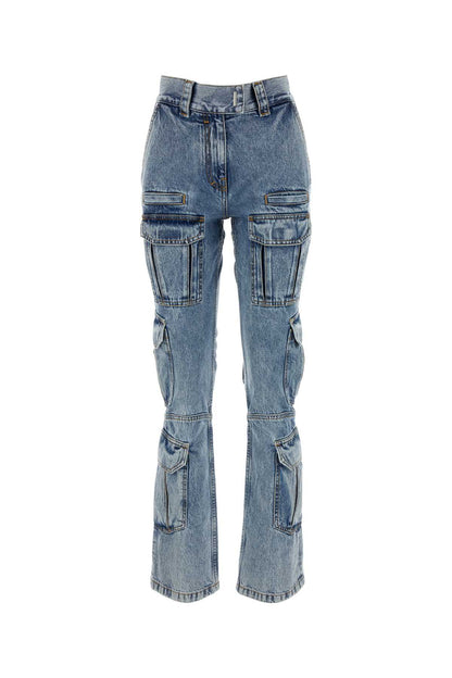 Givenchy Women Denim Cargo Jeans by Luosophy
