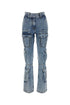 Givenchy Women Denim Cargo Jeans by Luosophy