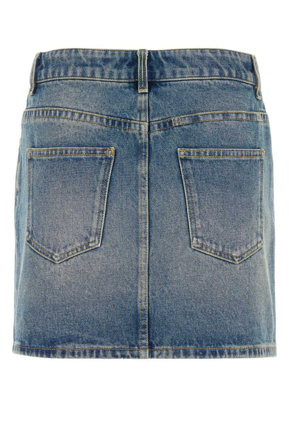Givenchy Women Denim Mini Skirt 