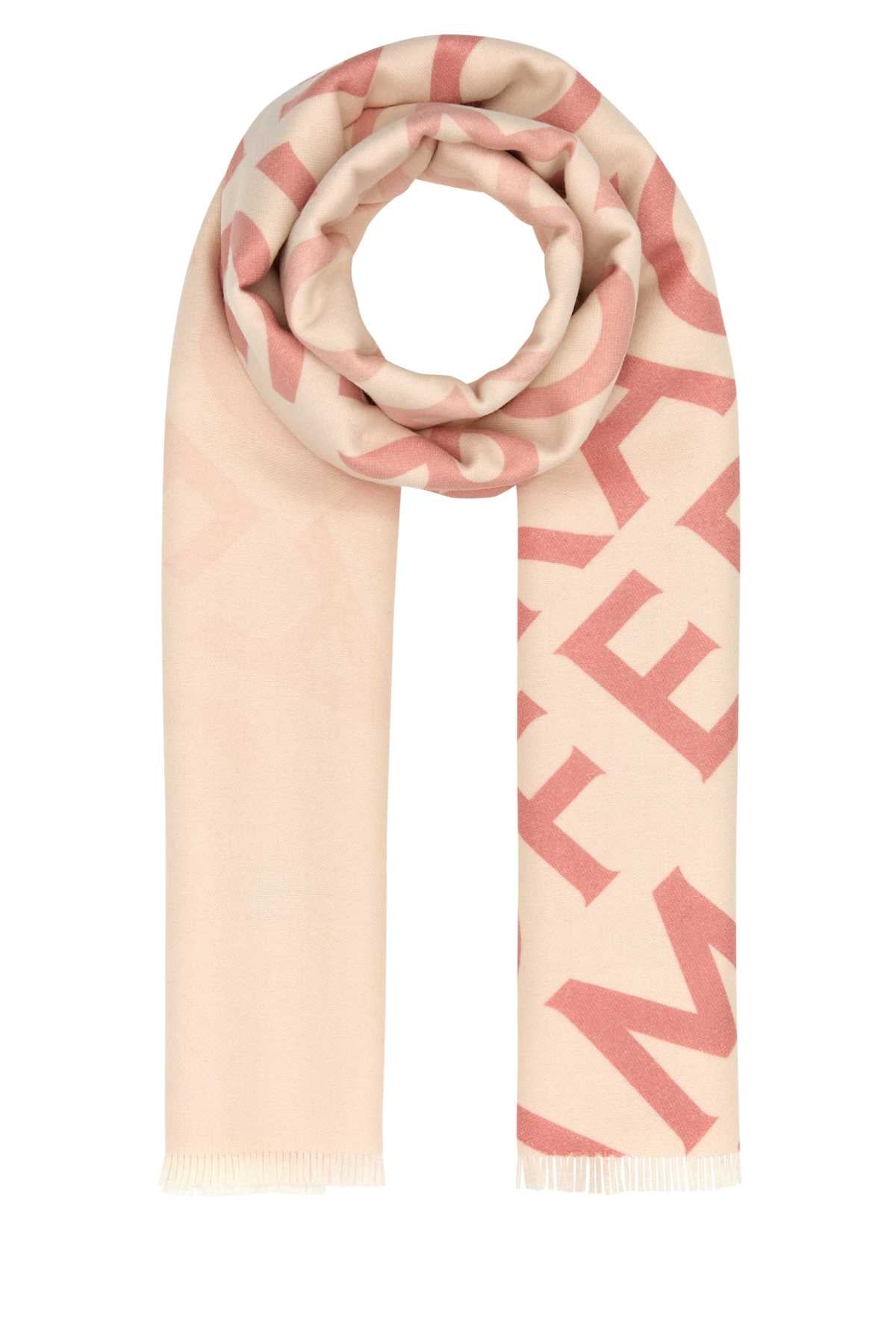 Salvatore Ferragamo Women Embroidered Wool Blend Reversible Scarf by Luosophy