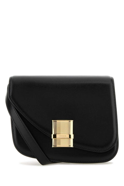 Salvatore Ferragamo Women Black Leather Crossbody Bag by Luosophy