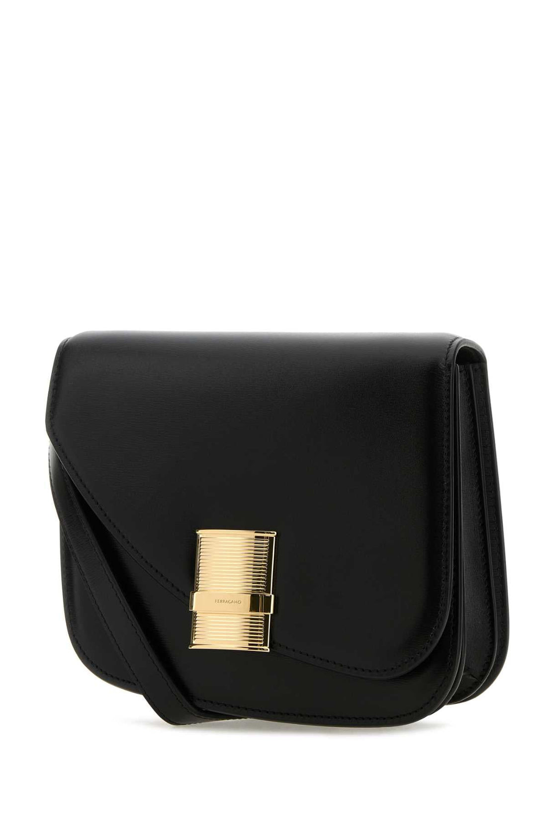 Salvatore Ferragamo Women Black Leather Crossbody Bag by Luosophy