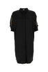 Loewe Women Black Satin Shirt Dress by Luosophy