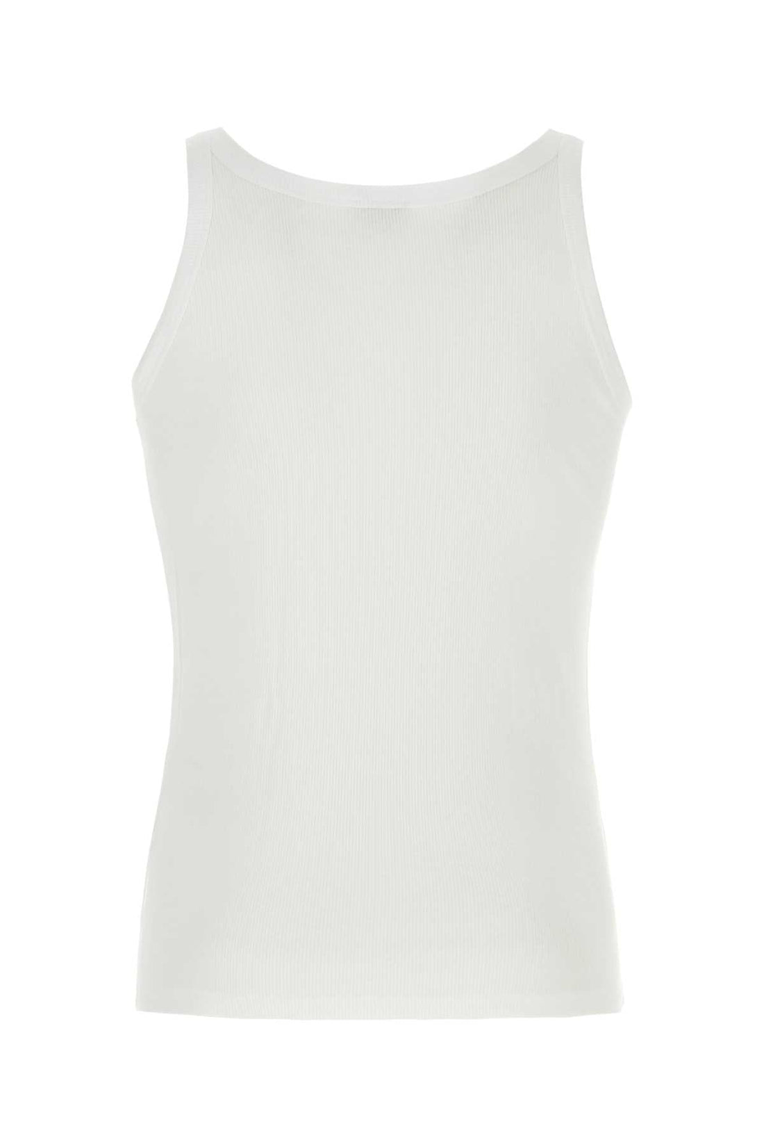 Dolce &amp; Gabbana Men White Cotton Marcello Tank Top