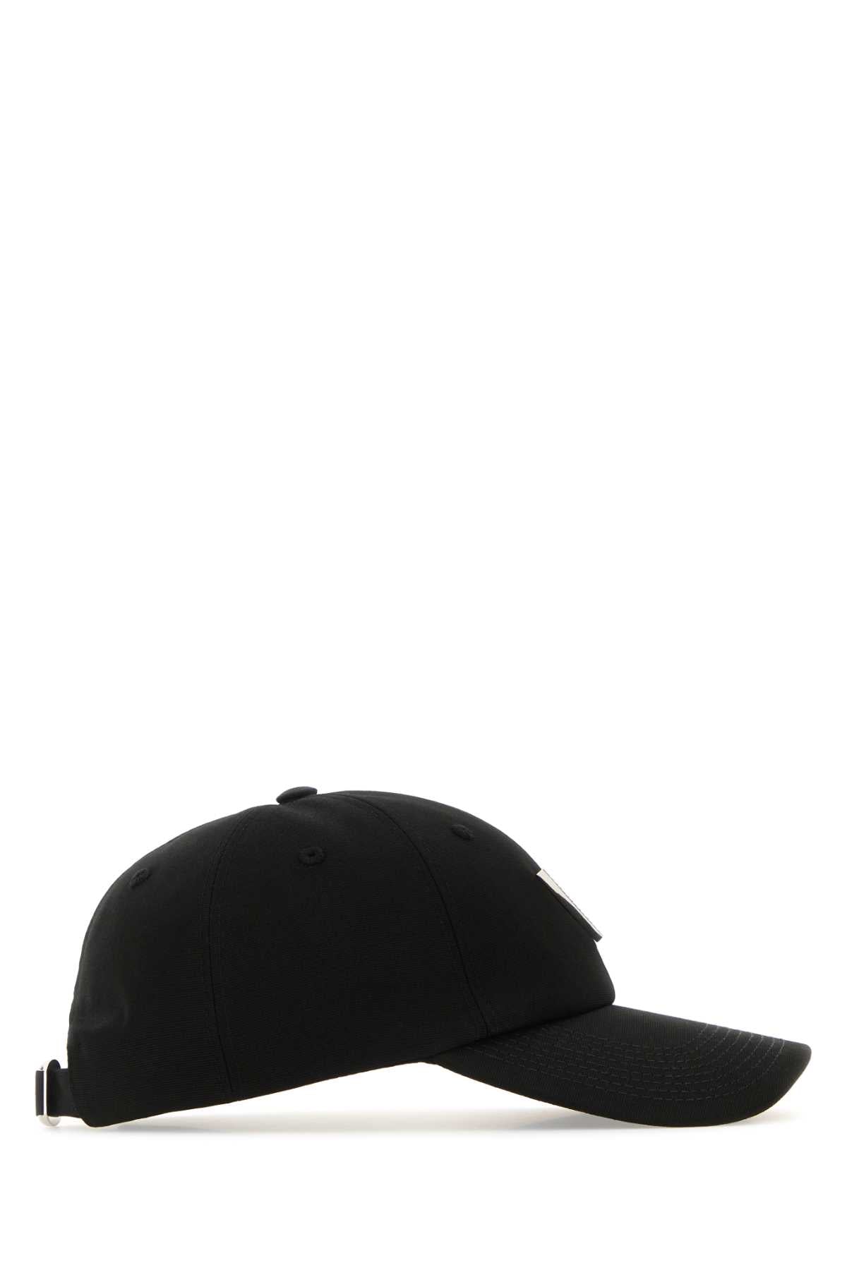 Valentino Garavani Women Black Stretch Cotton Baseball Cap by Luosophy
