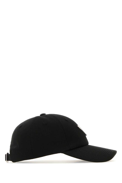 Valentino Garavani Women Black Stretch Cotton Baseball Cap by Luosophy