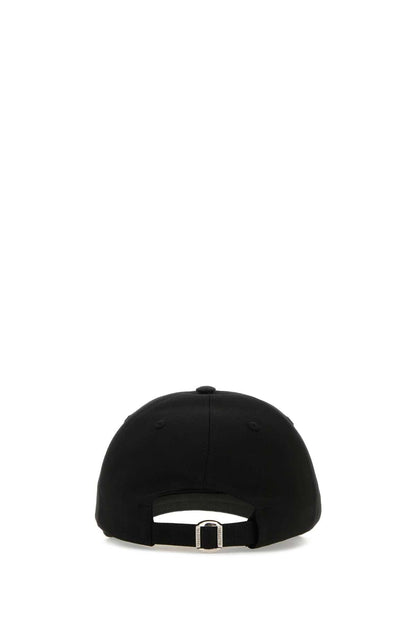 Valentino Garavani Women Black Stretch Cotton Baseball Cap by Luosophy
