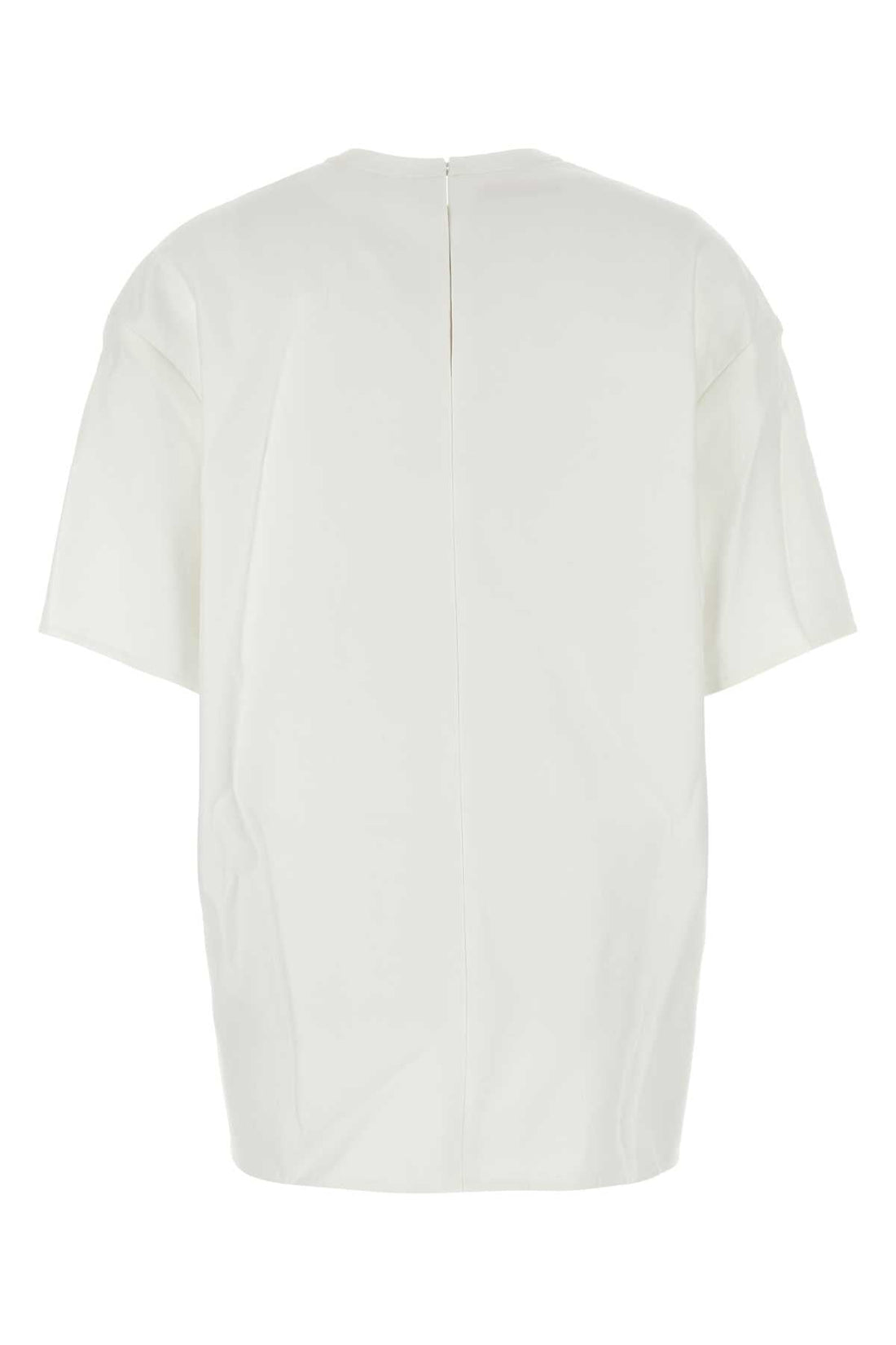 Valentino Garavani Women White Cotton Blend T-Shirt
