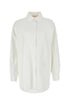 Valentino Garavani Women White Cotton Blend Oversize Shirt by Luosophy